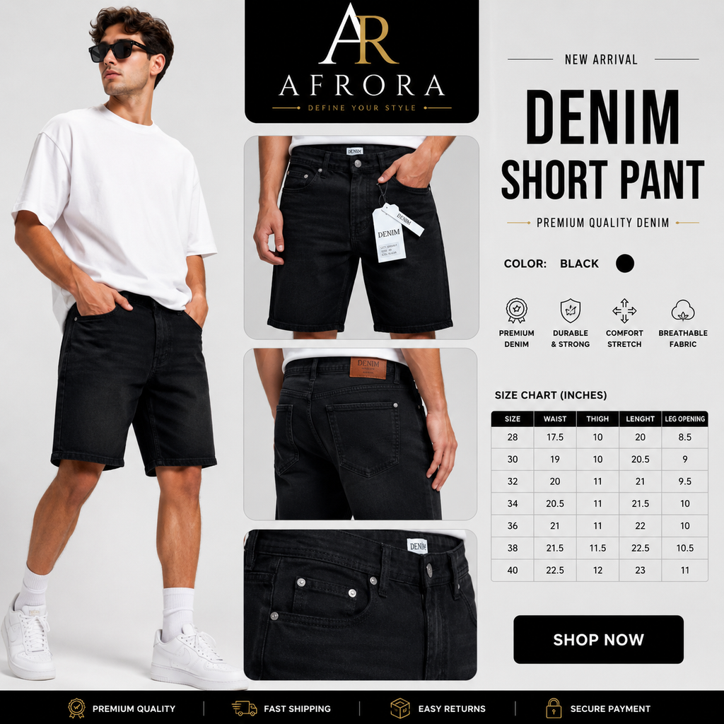 PREMIUM DENIM SHORT PANTS