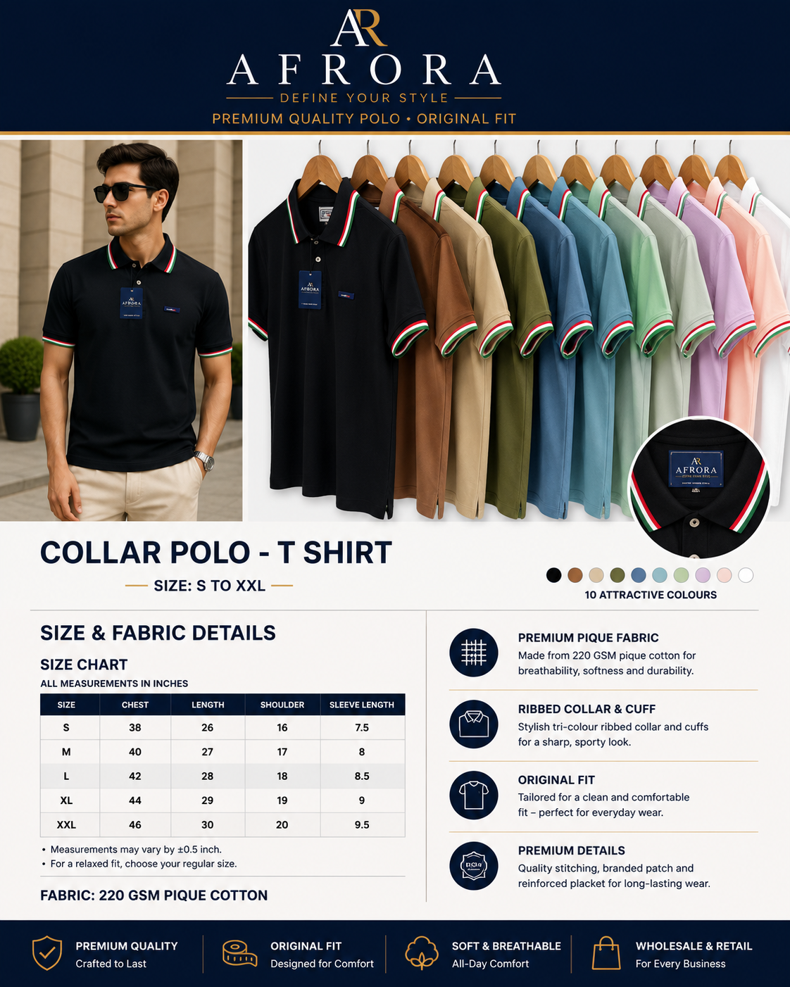 COLLAR POLO T-SHIRT