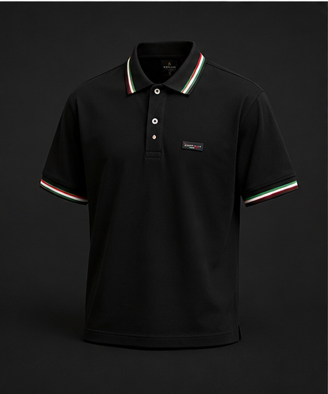 Collar Polo T-Shirt black